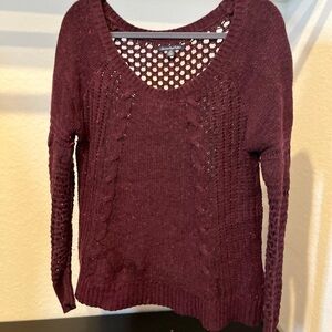 American Eagle Outfitters Women’s Scoop Neck Knit Wool Blend Pullover Sweater M